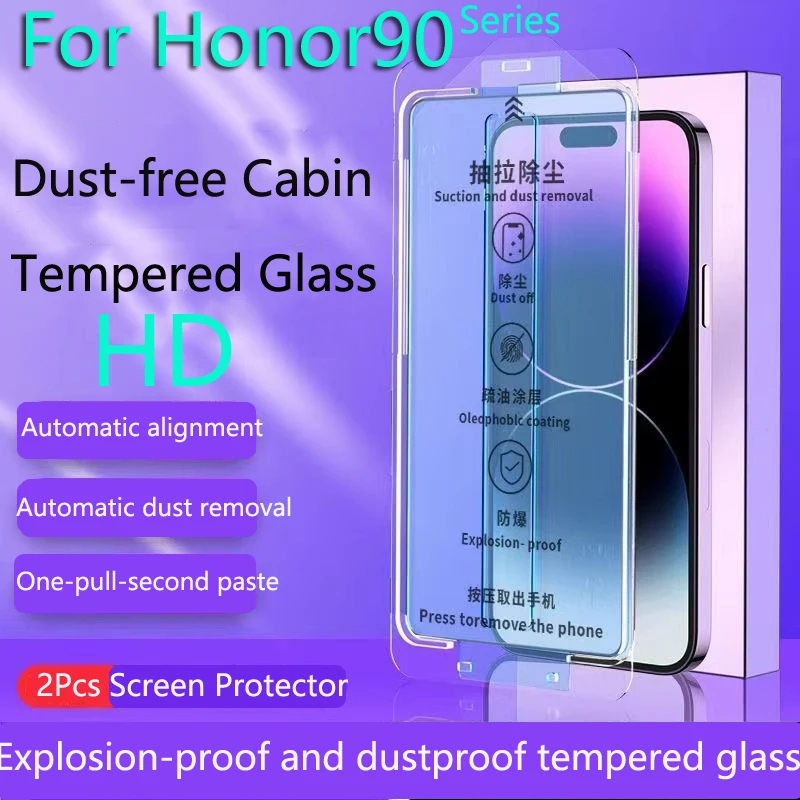 Honor90 Pro Screen Protector Tools For Honor 90Pro Second Pasting Pellicola Protettiva In Vetro Temperato In Cassetta Degli Attrezzi Per Cabina Senza 