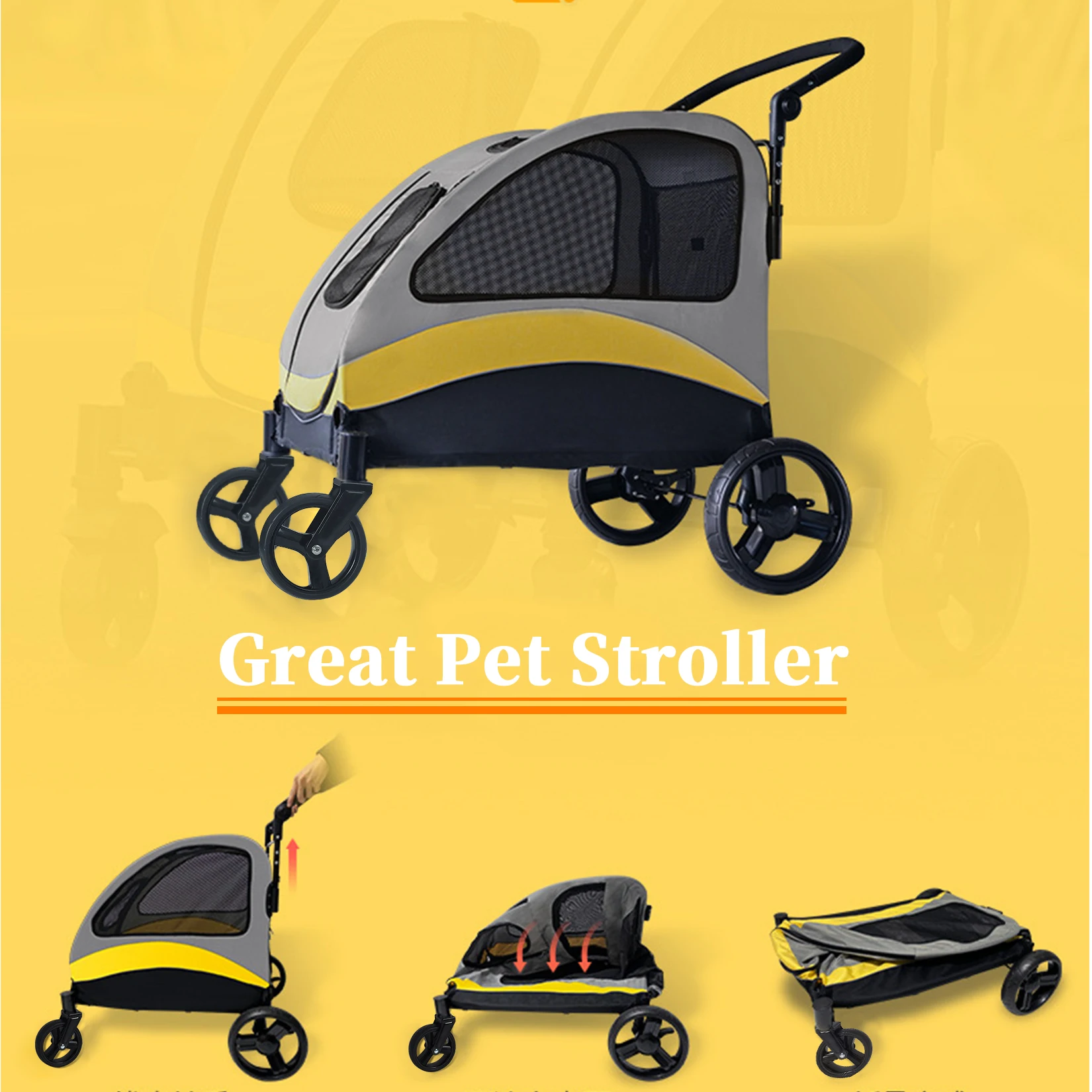 Foldable Dog Stroller 5