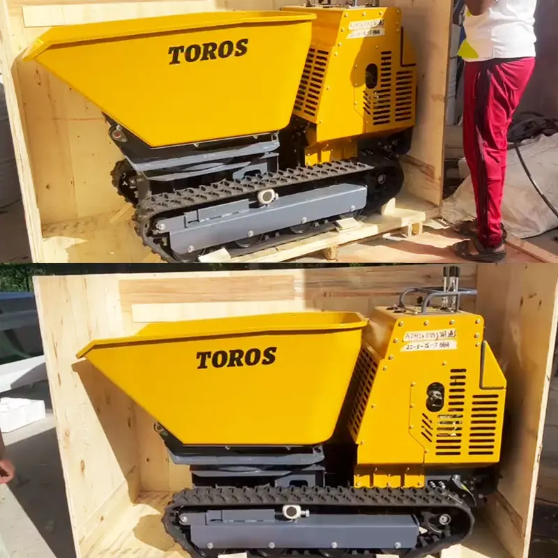 Mini Crawler Lifting Dump Loader Mini Dumper mit EPA Dieselmotor Leistungsstarker Mini Dumper mit Motor und Pumpe für Bauernhöfe