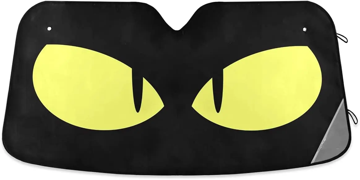 

Scary Cat Eyes Car Windshield Sun Shades Sunshade Window Visor Cover Reflective UV Rays Protector Keep Your Vehicle Cool Foldabl