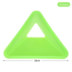 Triangle Agility Training Cones - Set of 10 for Soccer and Sports Practice (Green 10PCS)