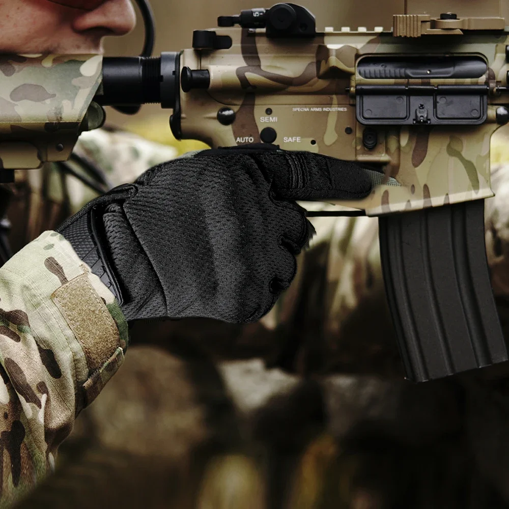 Tactical Touchscreen Cycling Full Finger Gloves Paintball Shooting Airsoft Lightweight Breathable Protection Hard Shell Gear cycling gloves sports gloves tactical gloves full finger gloves