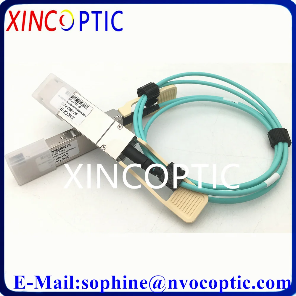 100G Qsfp28 Aoc Om3 Aoc Cavo, 100Gbps Qsfp28 1M 2M 3M 4M 5M 7M 10M Om3 Qsfp28-100G-Aoc Attivo Cavo Ottico