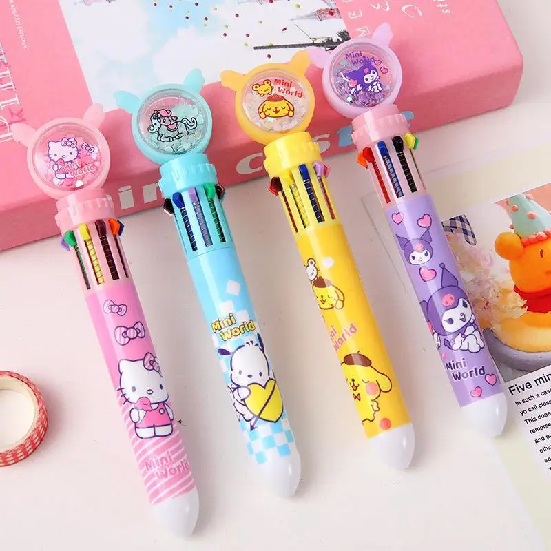 

1Pcs Sanrio Kawaii Anime Random Neutral Pen Cute Hello Kitty Cartoon Student Stationery Student Brush Homework Girls Gifts