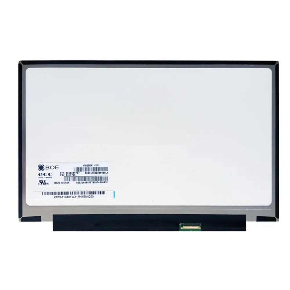 Slim tn hd Lcd para Lenovo Thinkpad Hb125wx1200 Fit B125xtn01.0 Hw0a M125nwn1 R1r0 X230s X240 X250 X260 X270 X280 125 em - Imagem 6