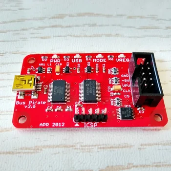 1pcs Bus Pirate v3.6 General serial bus pirate buspirate V3.6 simulation debugger downloader burning V3.6A V3.0 Development 1