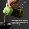 470ML Dark Green Glass Oil Dispenser 2-in-1 Light-Blocking Olive Oil Sprayer Bottle for Kitchen Cooking  Salad Dressing