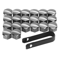 Premium 17mm Car Wheel Nut Caps Protection Covers (GRAY)