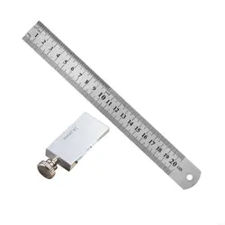 Precision Metal Marking Gauge with Slide Stop - Carpentry & Woodworking Scribing Ruler (20cm)