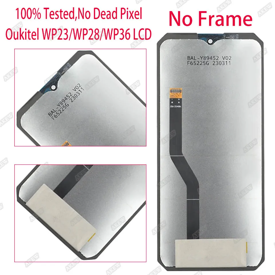 Écran Tactile + LCD De Rechange Pour Oukitel WP23 WP28 WP36 WP38 - Neuf