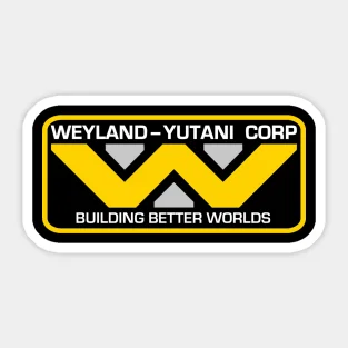 Weyland-Yutani 노트북 인쇄 범퍼 장식 스티커, 귀여운 아이 애니메이션 벽 거실 수하물 창 자동차 5 피스