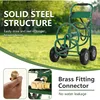 Hose Reel Hold Up To 300 Ft Heavy Duty Garden Hose Reel Sturdy Water Hose Reel Cart 4 Wheels Storage Basket Garden Lawn Yard 3