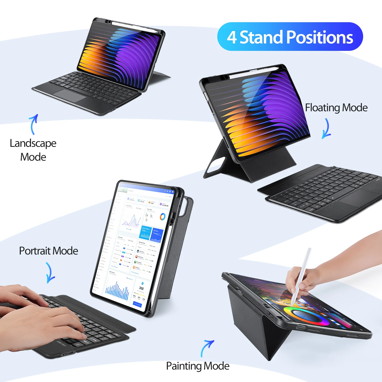 Suitable for Xiaomi Pad 7/7 Pro Bluetooth Keyboard Touch Xiaomi 6 Magnetic Separation Keyboard