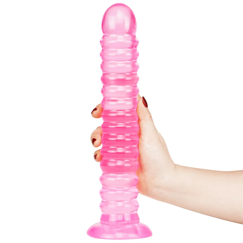 Jelly 6 Style Analdildo mit Saugnapf Riesige Dildos Sexspielzeug für Frauen Männer Gefälschter Schwanz Großer Analbutt_voghion.com