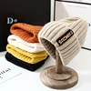 Chic Women's Knit Beanie - Breathable, Stretchy Acrylic Fiber, Ear-Warming Winter Hat with Long Label Design 1