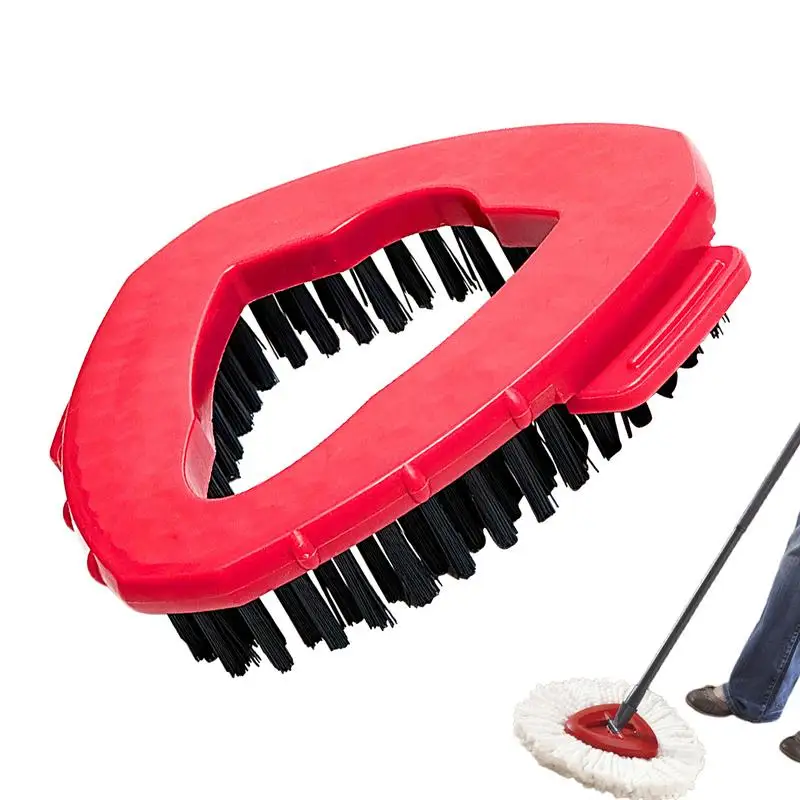 

Replacement Spin Mop Scrub Brush Head & Microfiber Mop Refill Head Spin Mop Replace Head Scrub for Bathroom Sinks Bathtubs Glass