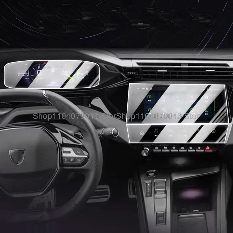 Gehärtete Glas folie für Peugeot 308 sw Autoradio GPS Navigation und Armaturen brett LCD-Displays chutz folie