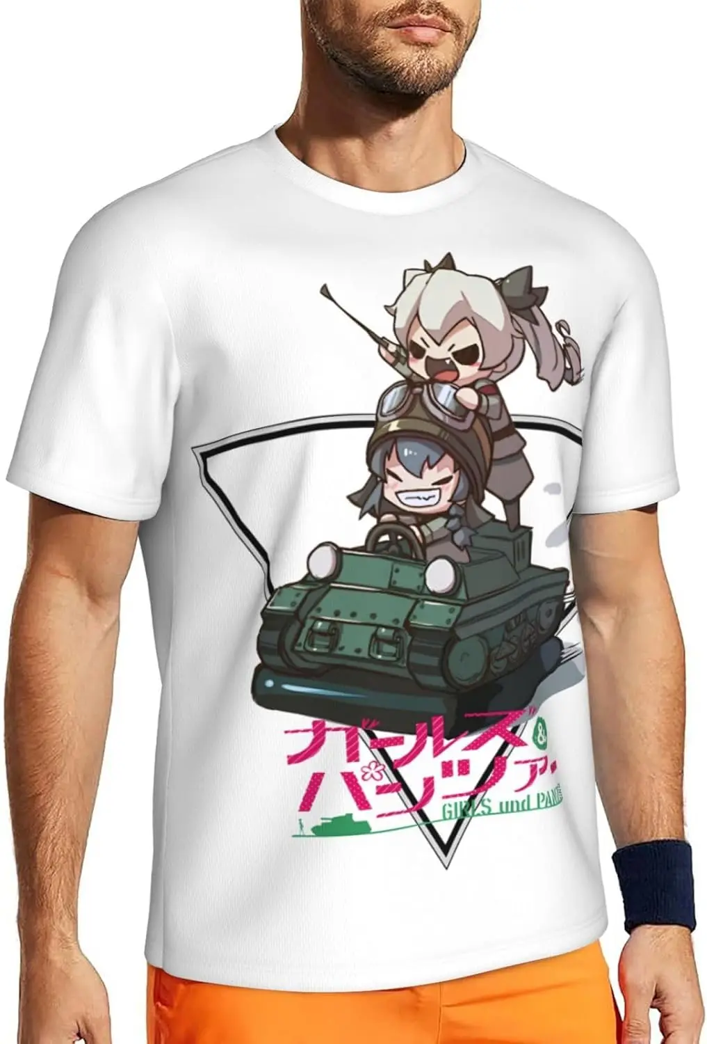 

Anime Girls Und Panzer T Shirt Mens Summer O-Neck Tops Casual Short Sleeves Tee