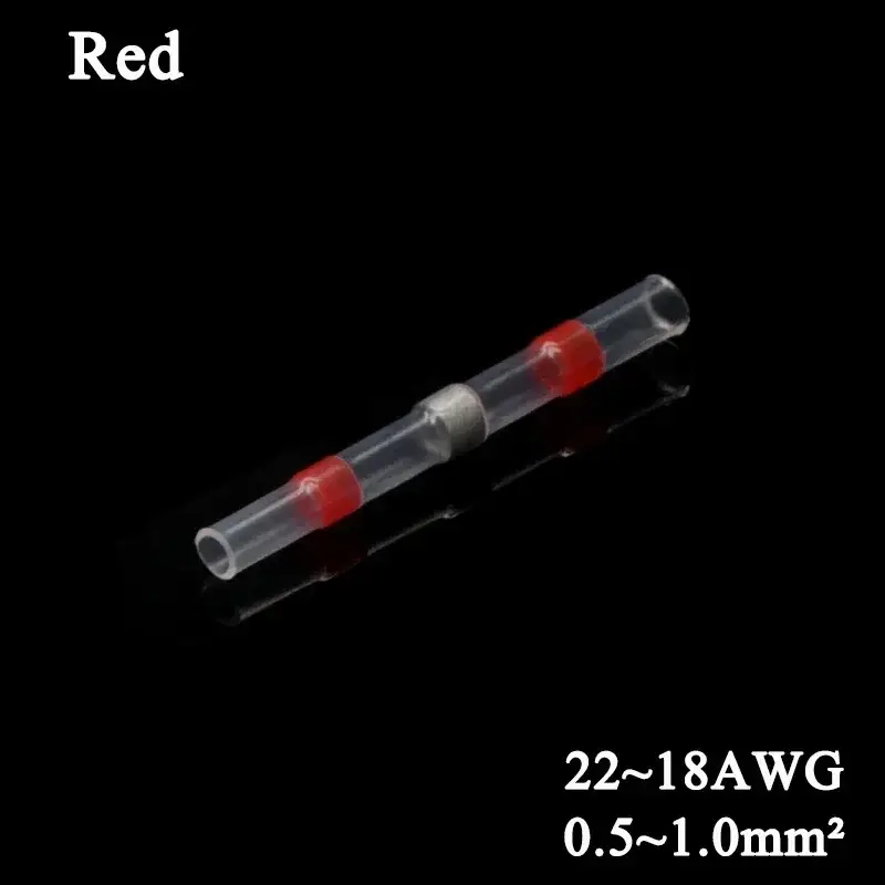 10 ~ 500pcs Solder Seal  Wire Connectors Kit Heat Shrink Butt Crimp Terminals Waterproof Electrical Cable Splice Connector - Image 7