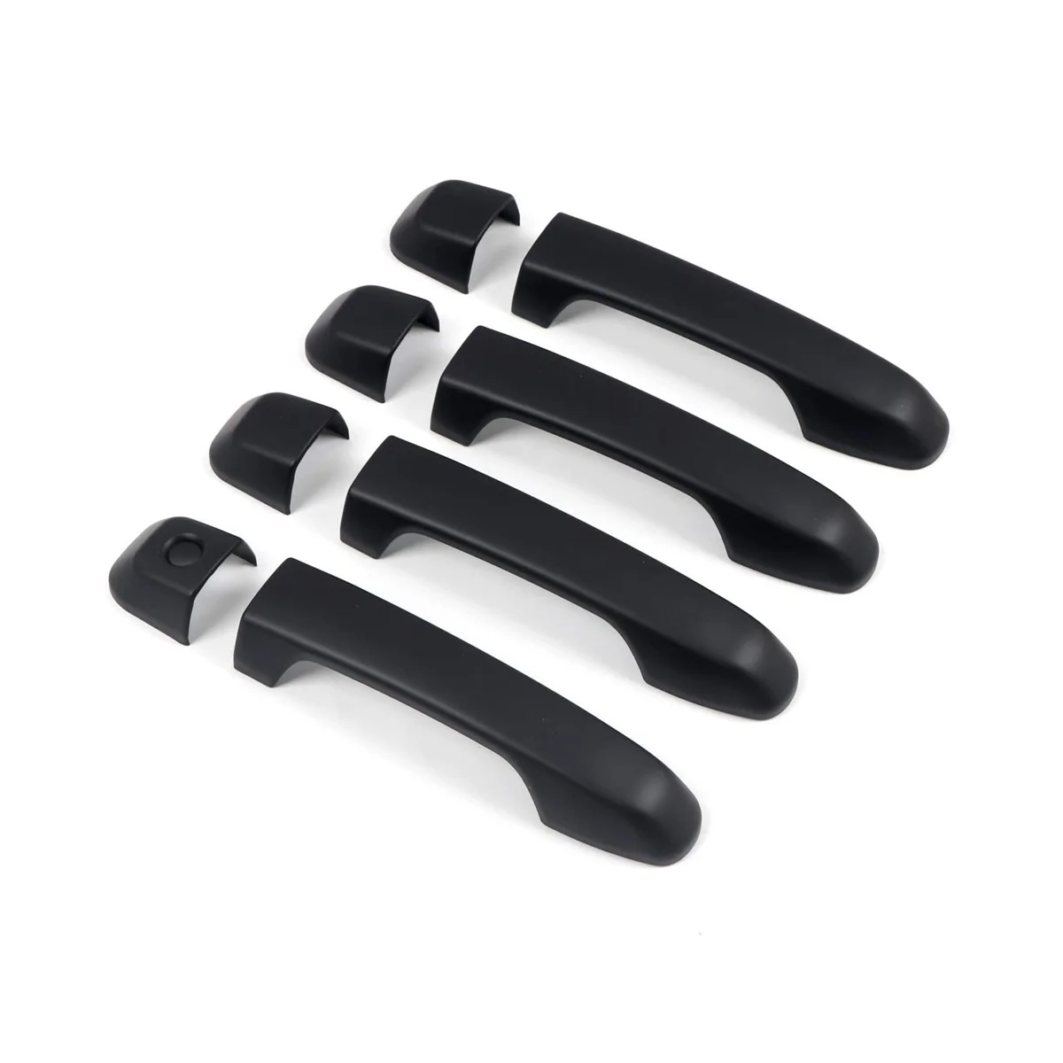 

Car Exterior Door Handle Cover Trim for Prado J150 2010-2019 Exterior ,Without Smart Key Holes Black