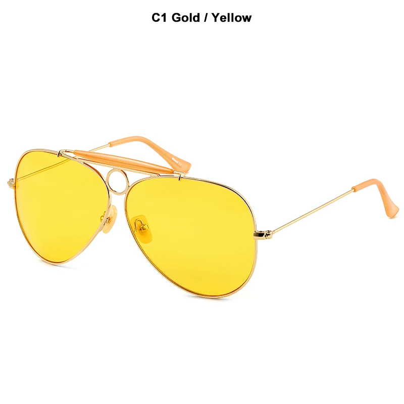 JackJad New Fashion 3138 SHOOTER Style Vintage Aviation Sunglasses Metal  Circle Brand Design Sun Glasses Oculos De Sol With Hood | Sonnenbrillen