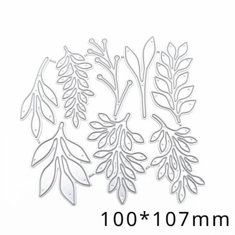 Metal Cutting Dies Pretty Leaves Stencil Die Cut Scrapbooking Craft Stamps DIY Album Paper Cards Embossing Die