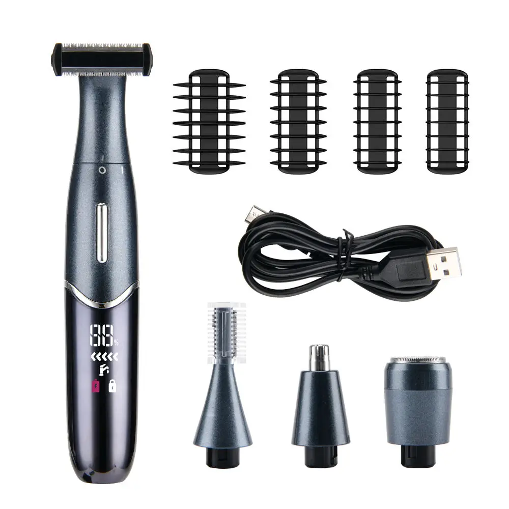 4 in 1  Women and Man Eyebrow Nose Hair Beard Trimmer Whole Body Intimate Areas Shave Digital LCD Razor Hair  Epilator Bikini women secret intimate daydream 30