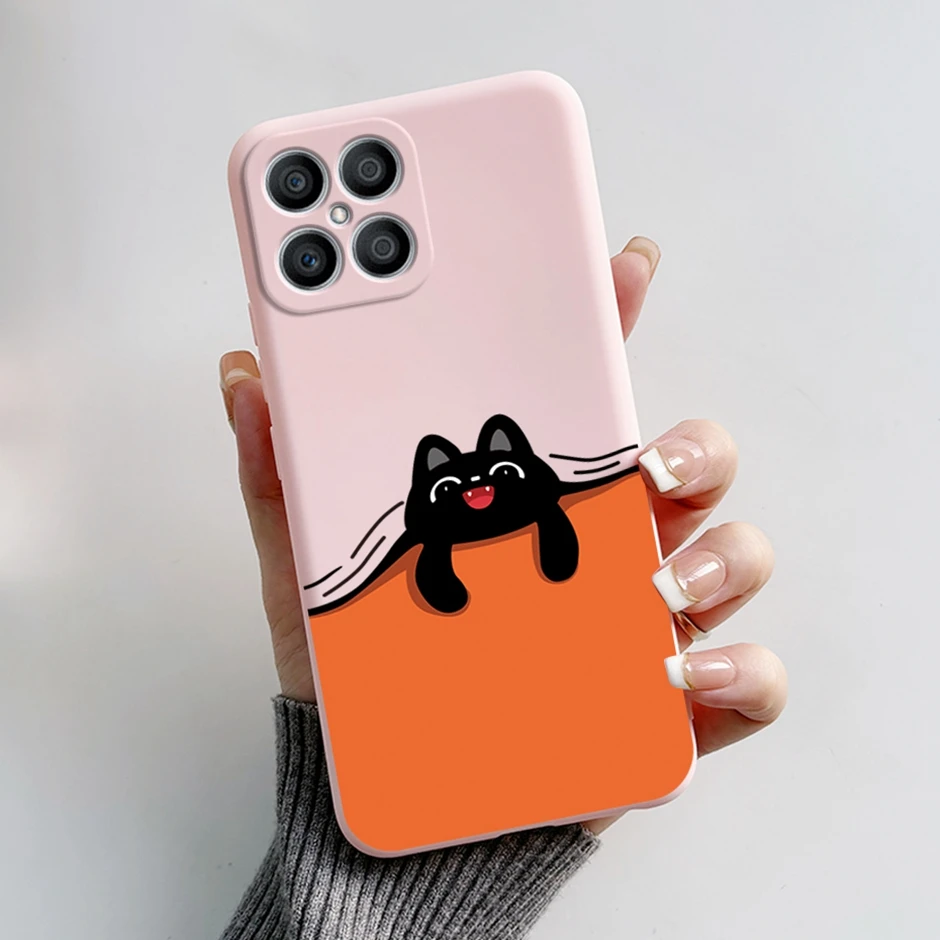 Exquisite Cartoon Painted Liquid Silicone Phone Case in Bumper Design