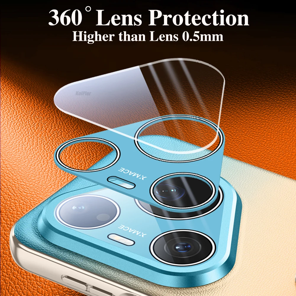 Luxury Plating Leather Back Case with Alloy Wristband and Camera Protection