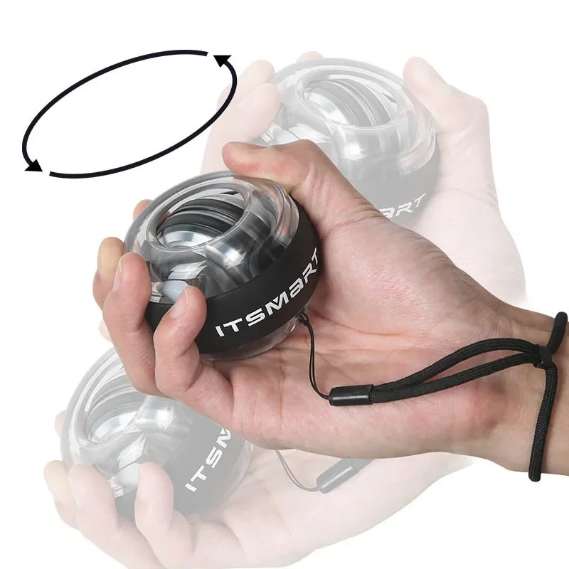 LED Wrist Ball Centrifuge Gyro Wrist Press Automatic Start Range Gyro Ball Arm Hand Muscle Strength Forearm Trainer Fitness Equi hand strengthener,forearm exerciser,gyro ball,wrist exerciser,gyro wrist ball,power ball,hand grip trainer