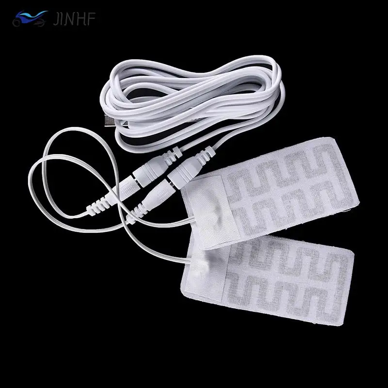 

2Pcs/Lot 5*9CM 5V USB Heated Socks Carbon Fiber Pads Electric Heated Insoles Winter Warm Arm Hands Waist Heated Gloves