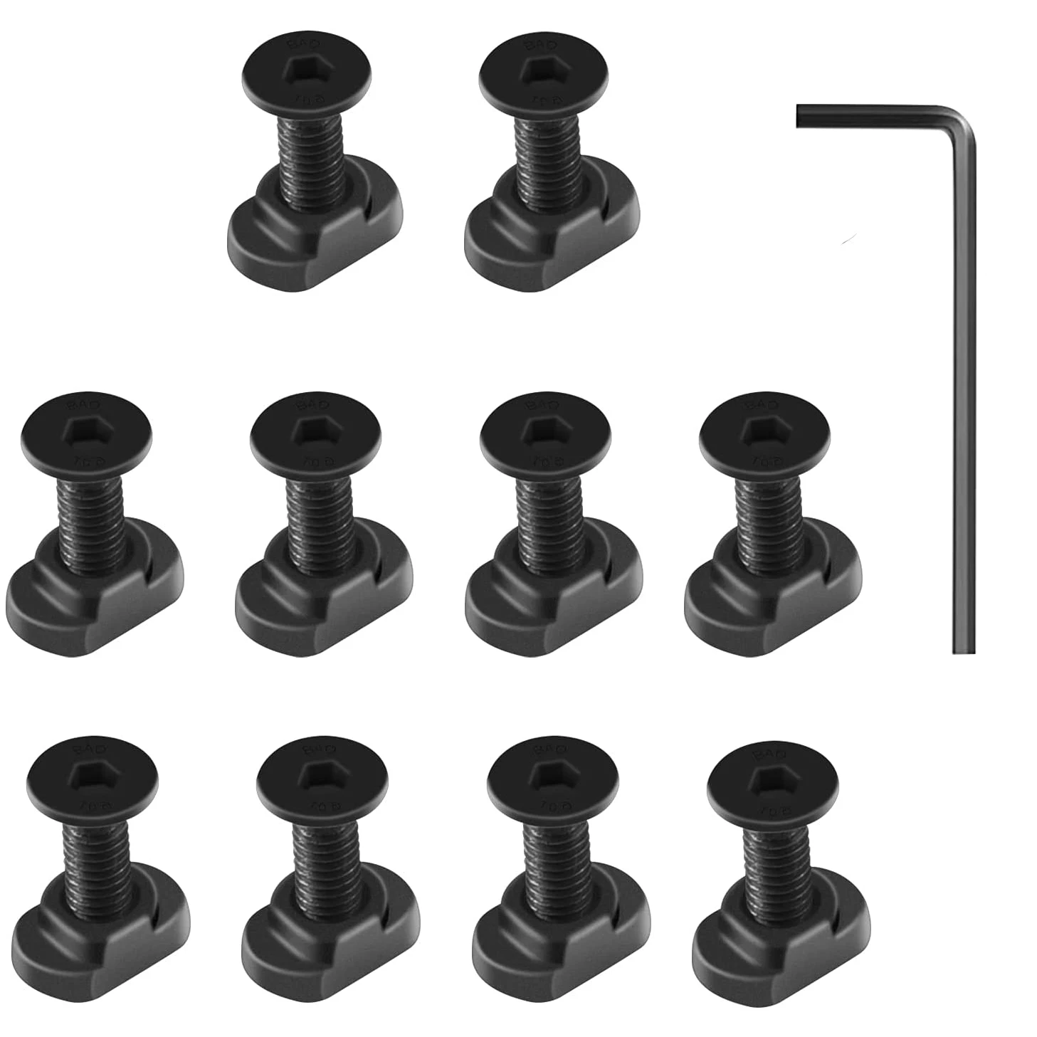 10 Pcs/lot M-LOK Screw And Nut Replacement for MLOK Handguard Rail Airsoft Rifle M4