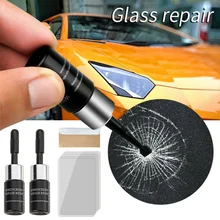 

2 Sets Car Windshield Cracked Repair Tool Cracked Glass Nano Repair Fluid Casement Glass ScratchRestore Tool Kit