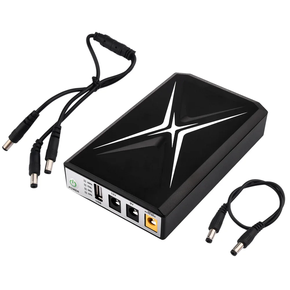 Description Picture 2 of item5V 9V 12V DC Power Adapter UPS Large Capacity Backup Power Supply Built-in Adapter Uninterruptible Power Supply for WiFi Router