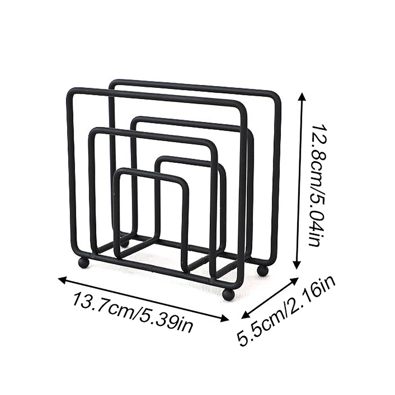 Napkin Holder for Table Modern Metal Black for Kitchen Dining