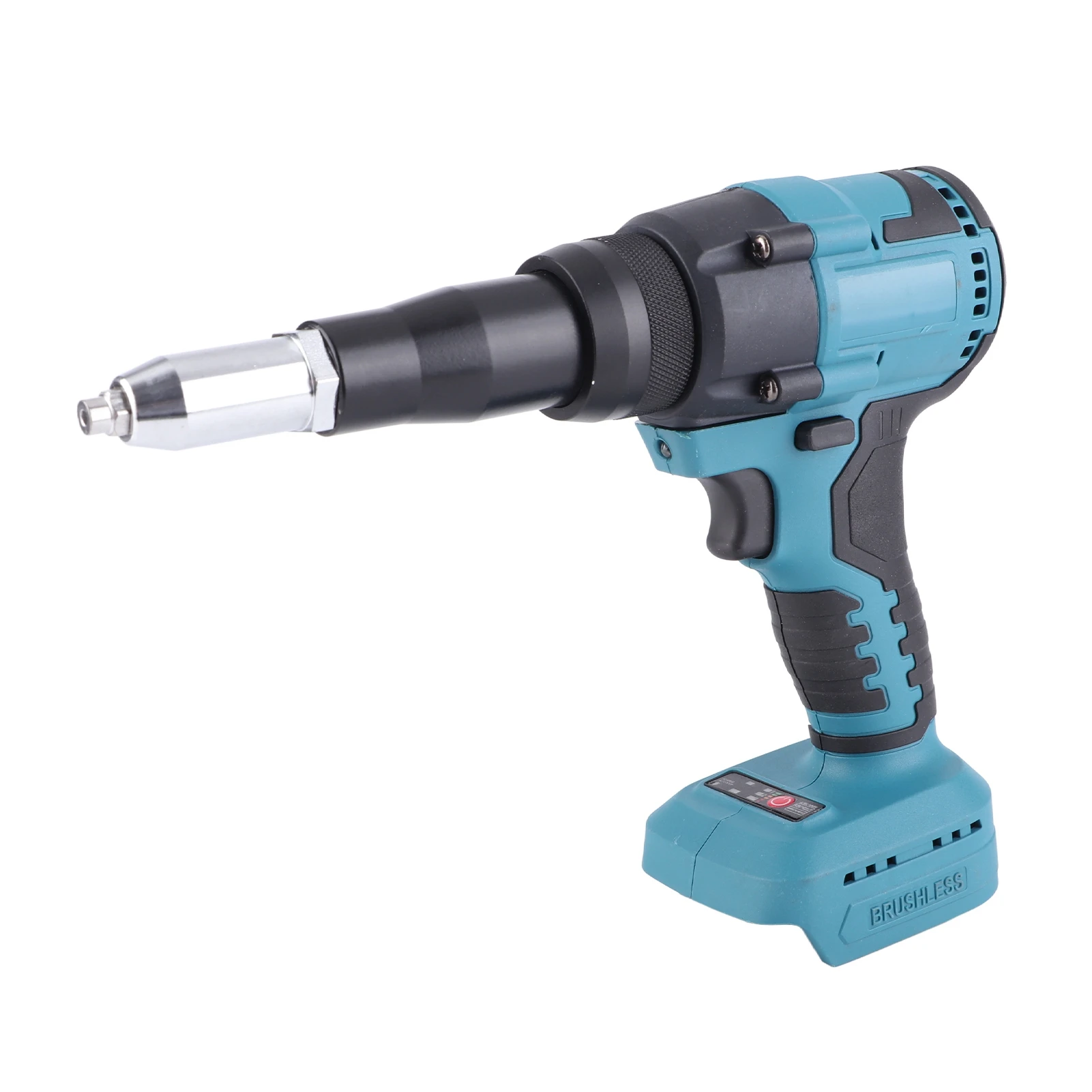 18V Blue Cordless Brushless Electric Rivet Gun LED Automatic Rivet Nut Hand Tool for BL1815 Battery 3.2‑4.8mm 3