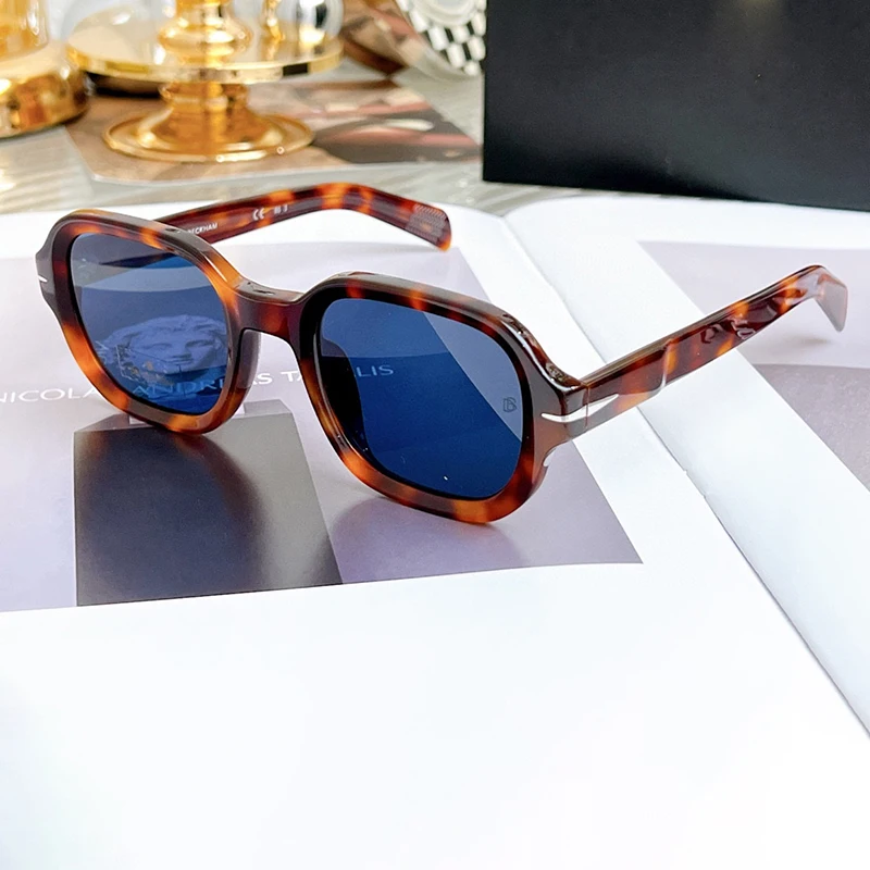 

Очки мужские Оптические в стиле ретро, модные дизайнерские индивидуализированные очки для чтения при близорукости, из ацетата