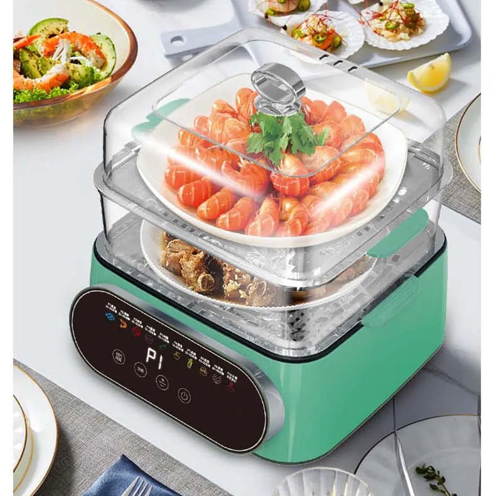 Two Layers Food Steamer Electric electric Cooking Steamer Multi Cooker Vaporera Multifunctional Integrated Pot