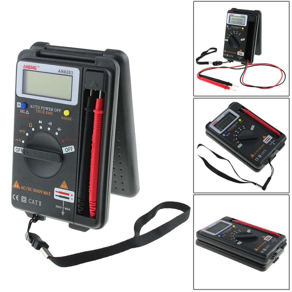 ANENG AN8203 DMM  ڵ  ̴  AC/DC Ƽ, ڵ  3999 īƮ, LCD ÷ Ʈ Ƽ