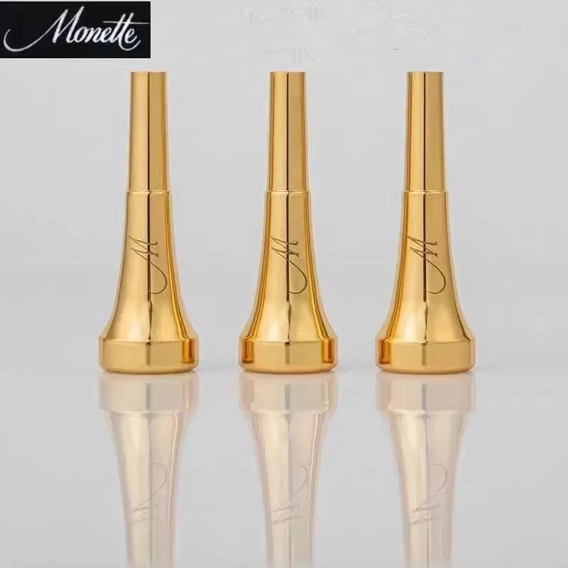 Trumpet Mouthpiece Monette Bb Trumpet Mouthpiece 7C 5C 3C 1.5C Size Pro Silver/Gold Plated Copper Musical Brass Instruments Trumpet Accessories