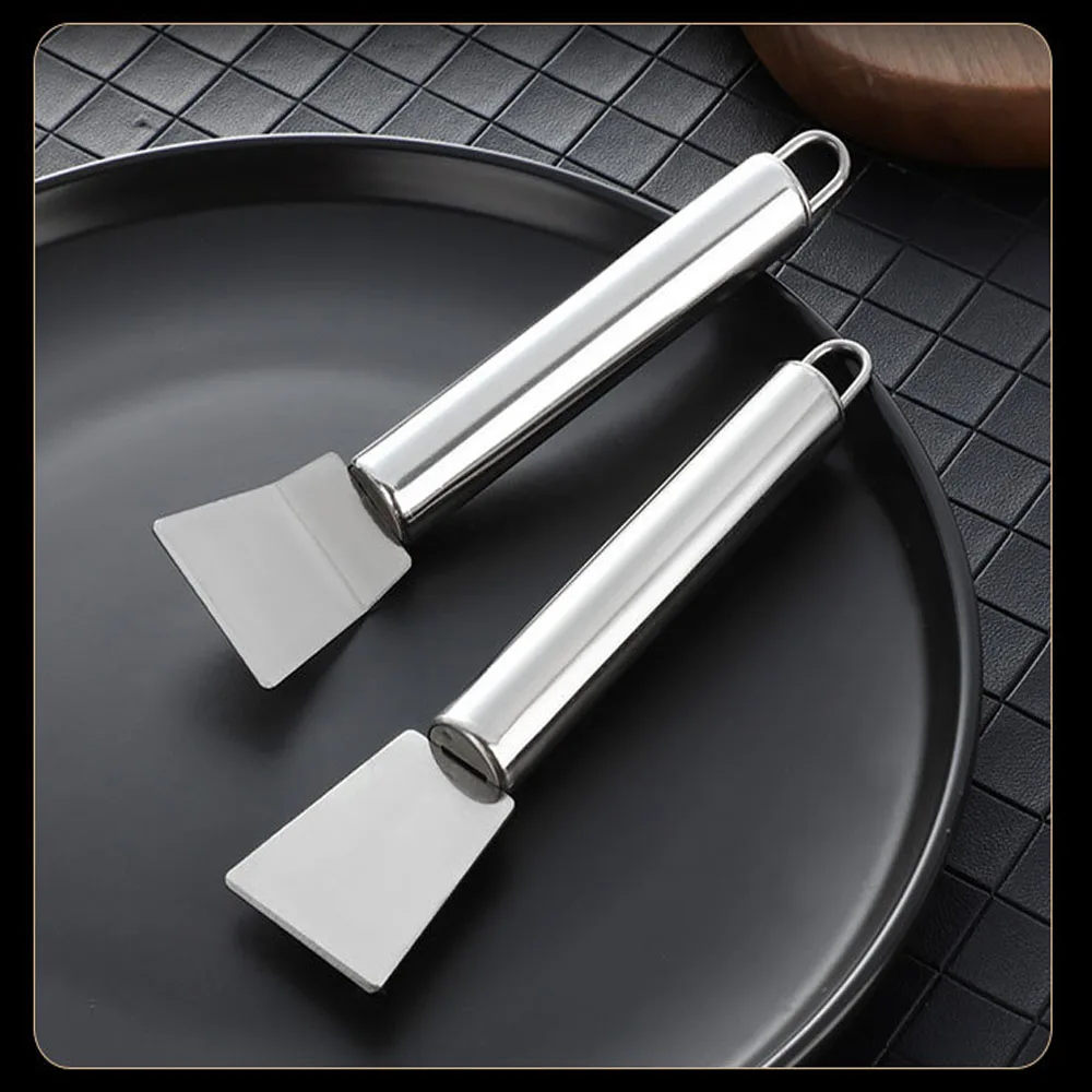 Multifunctional Stainless Steel Kitchen Cleaning Spatula Scraper Ice Defrosting Remover Oil Stain Cleaning Tools