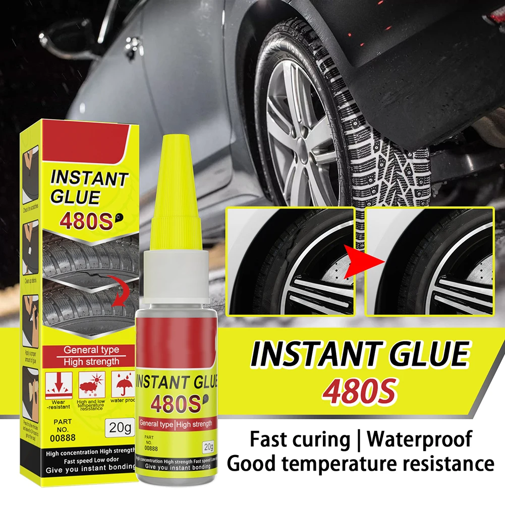 Instant Glue 480s Rubber Glue Tyre Sealant Tyre Repair Glue
