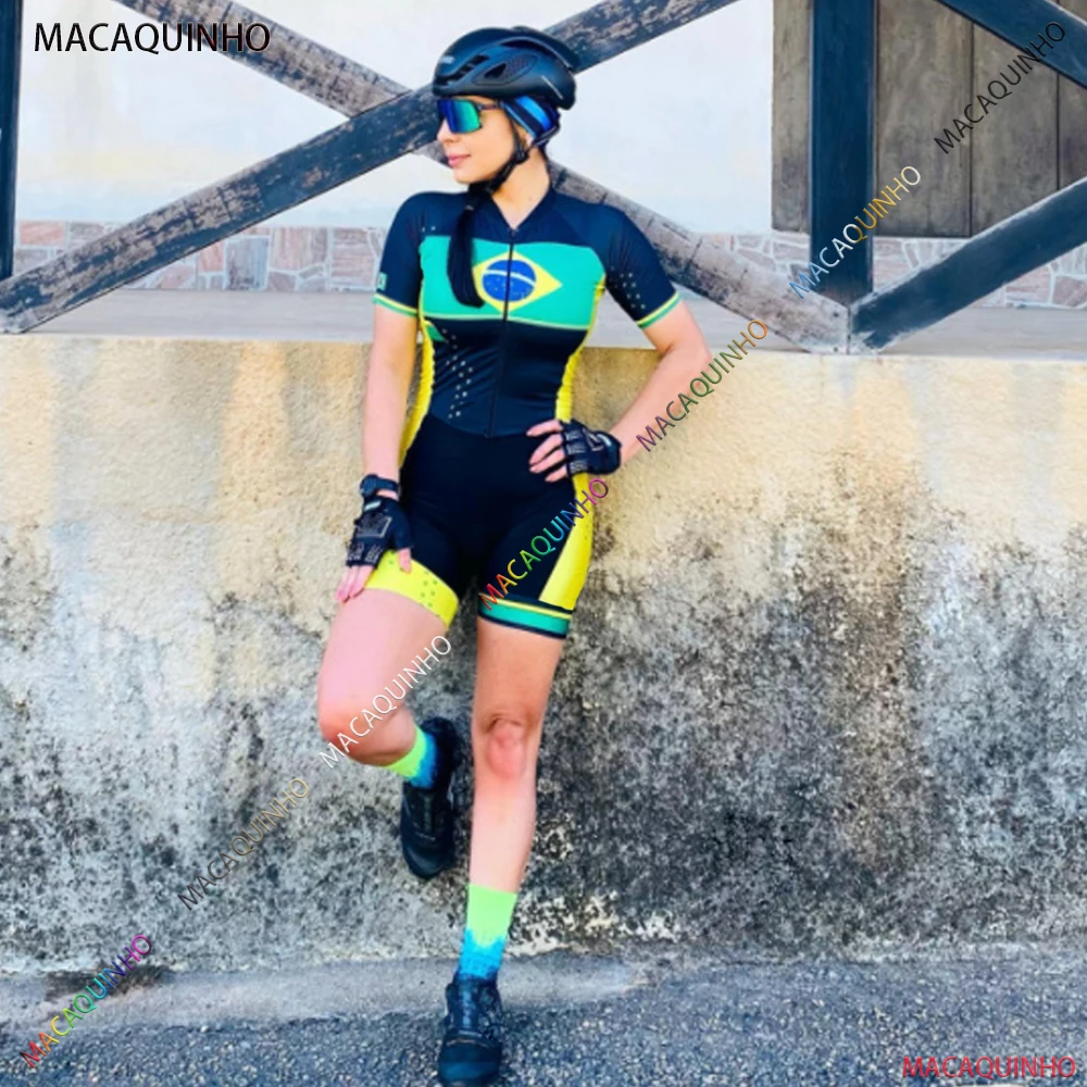 Dropshipping Brasil Free Shipping Women's Cycling Triathlon Monkey Kafitt Sets Promotions Summer Black Bike Jumpsuit Clothing |