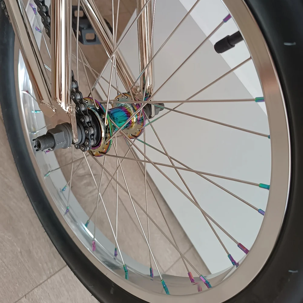 2-10Pcs Colorful Bike Spokes Nipples Aluminum Alloy 14G Spoke Caps Bicycle Spoke Nipples End Tips for Cycling Parts Accessories