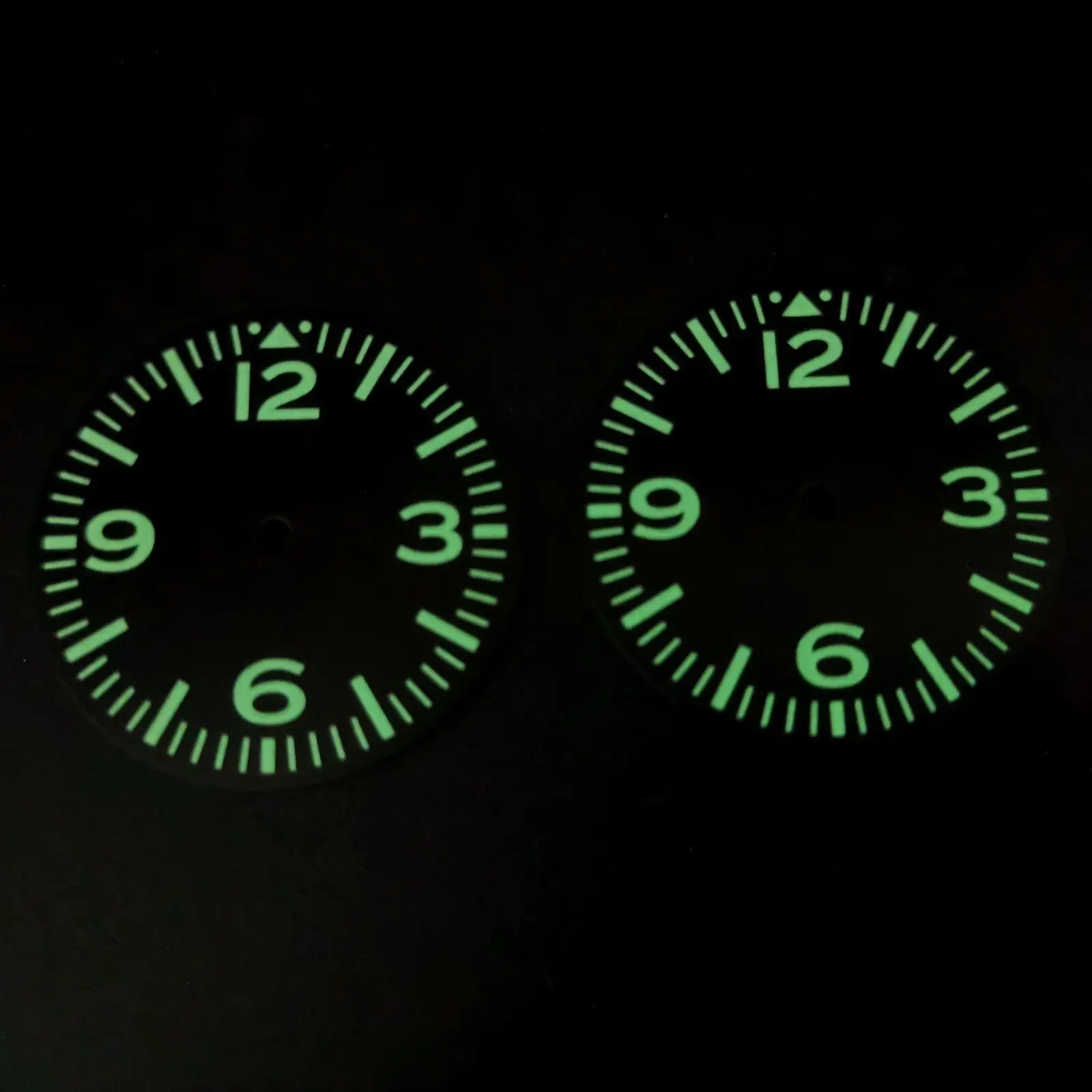 

28.5MM Luminous Black Pilot Watch Dial For Seiko 007 SRPD 6105 NH35 36 Movement