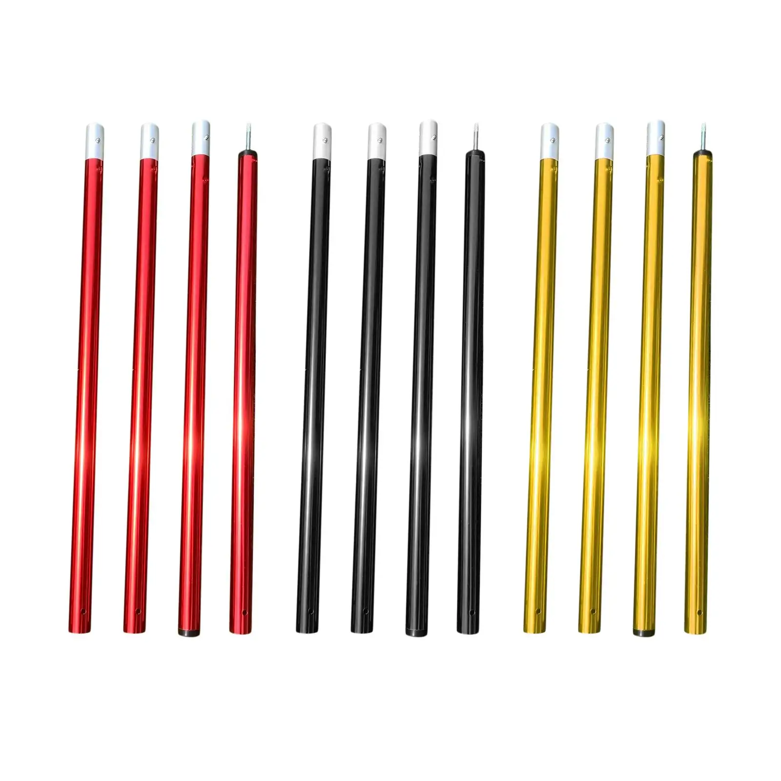 Universal Tent Rods, Shelter Tent Fly Poles Replacement 4 Section