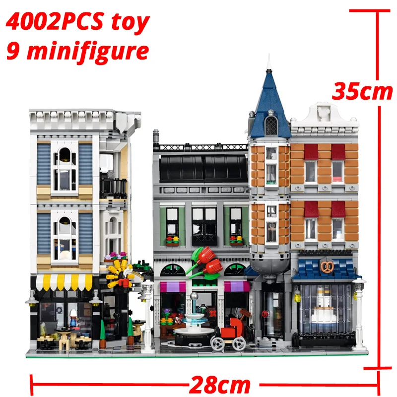 

City Center Assembly Square Building Blocks Bricks Model City StreetView Kids Toy Birthday Christmas Gift Compatible 10255