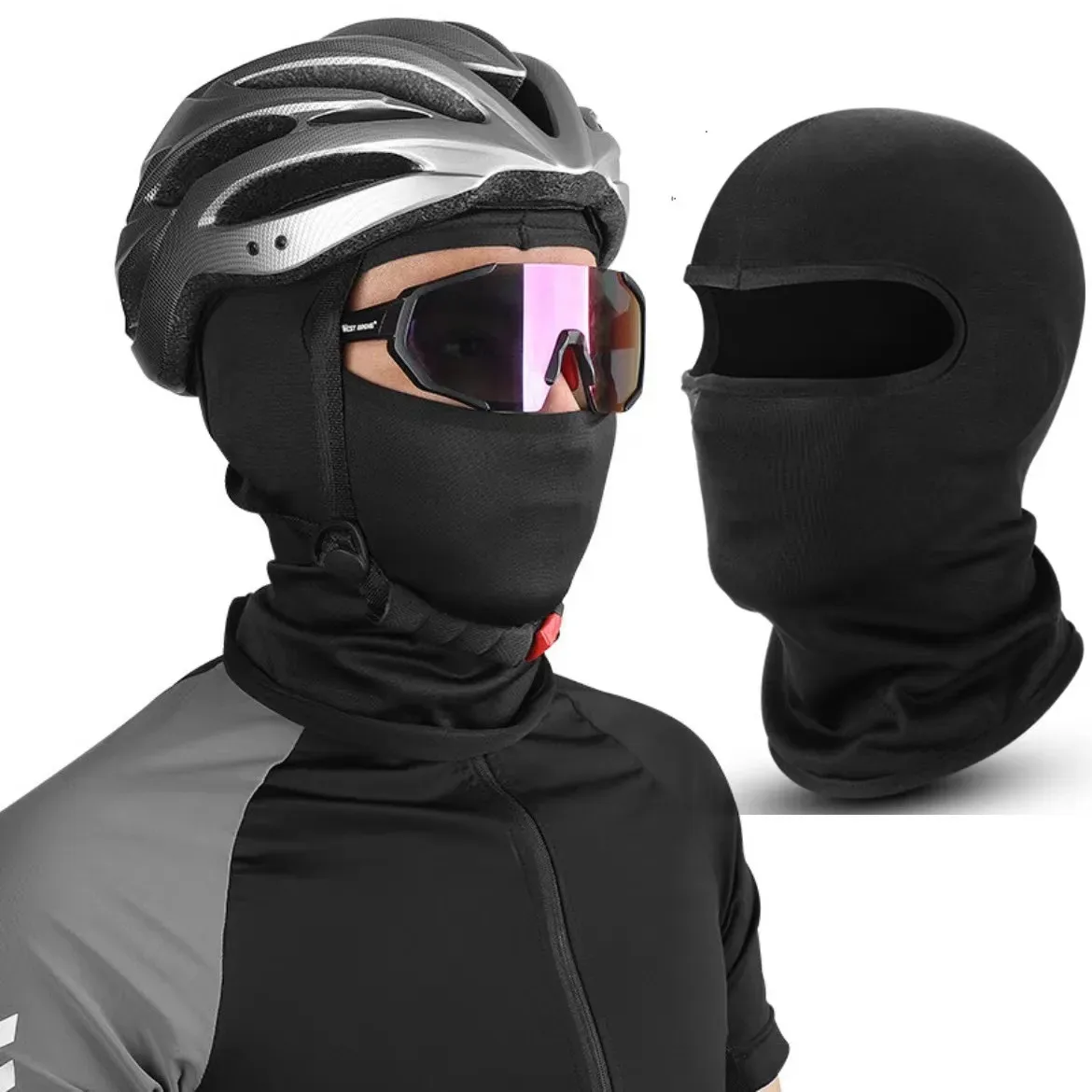 Balaclava Mask Tactical Balaclava Face Mask Summer Cooling Neck Gaiter Hiking Scarves Men Motorcycle Cycling Helmet Hood Sun Protection