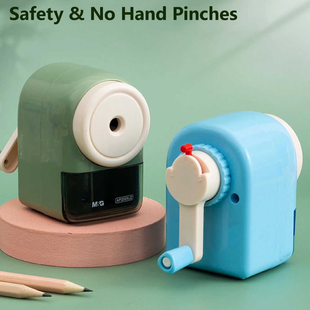 Pencil Sharpener M&G Manual 5-speed Adjustable Thickness Automatic Lead Feed Student Turner Pencil Roller