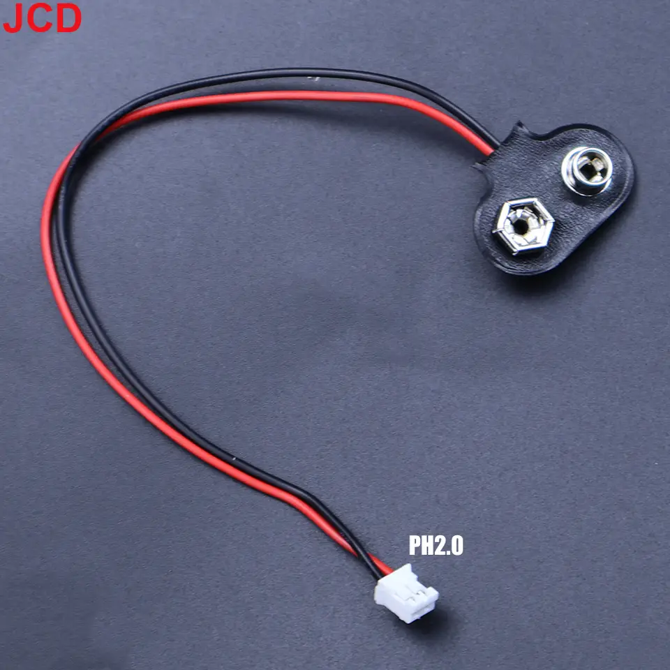 5pc 9V Battery Connector Power Clips DC Jack Male Female Alligator Snap Adapter Wire Holder Cable 9 Volt Lead Socket Plug Barrel image 20